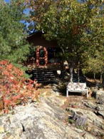 Front Entrance - Log Cabin - Country homes for sale and luxury real estate including horse farms and property in the Caledon and King City areas near Toronto